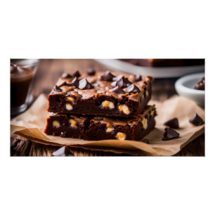 Chocolate Chip Brownies Poster