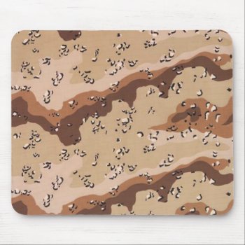 Chocolate Chip Camo Mouse Pad by kinggraphx at Zazzle