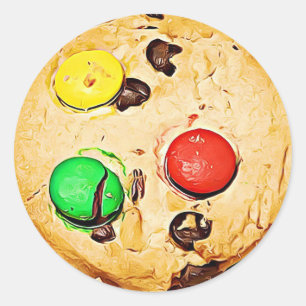 Chocolate Chip Candy Cookies Stickers