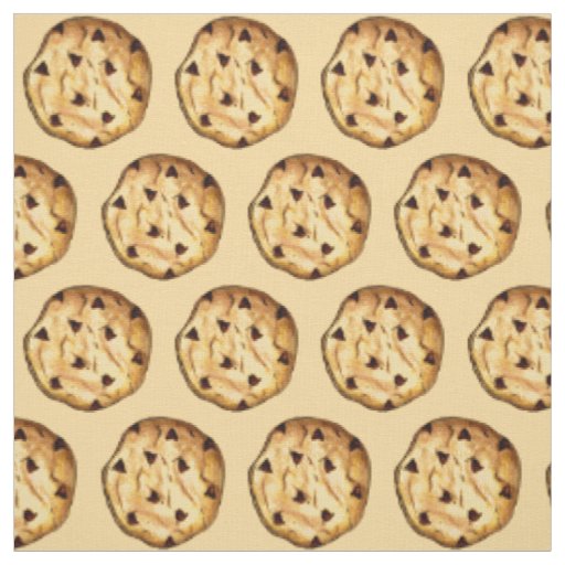 Chocolate Chip Cookie Baked Goods Dessert Food Fabric