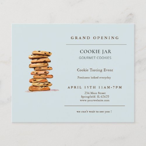 Chocolate chip cookie Bakery Grand Opening  Flyer