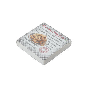Chocolate Chip Cookie Baking Recipe Stone Magnet