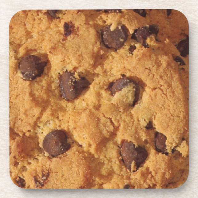 Chocolate Chip Cookie Beverage Coaster (Front)