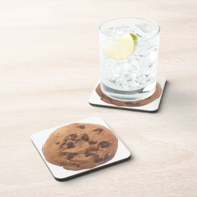 Chocolate Chip Cookie Beverage Coaster (Right Side)