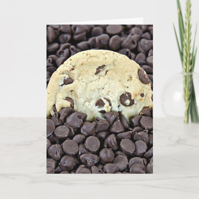 Chocolate Chip Cookie Birthday Card (Front)