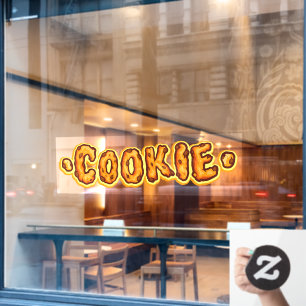 Chocolate Chip Cookie Biscuit Bakery Window Cling