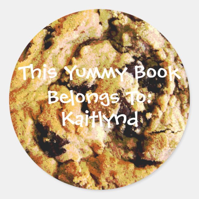 Chocolate Chip Cookie Book Label (Front)