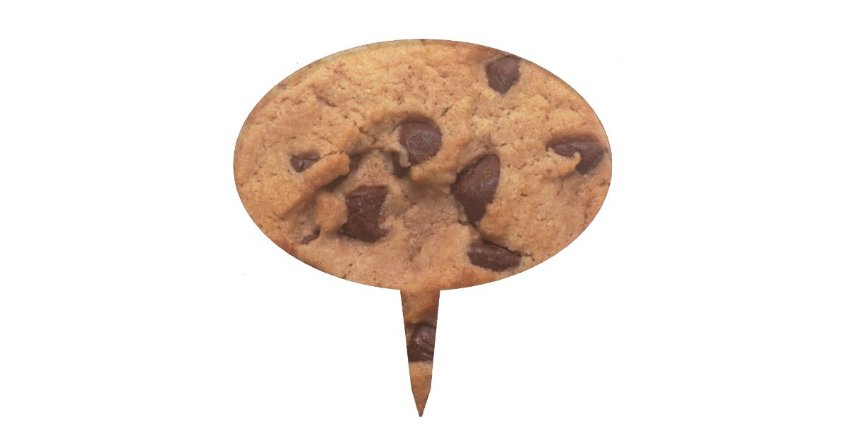 Chocolate Chip Cookie Cake Topper Zazzle