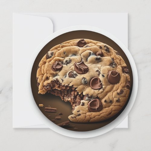 Chocolate chip cookie card