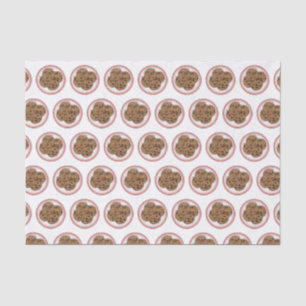 Chocolate chip cookie cartoon illustration tissue paper