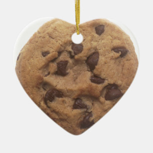 chocolate-chip-cookie- ceramic ornament