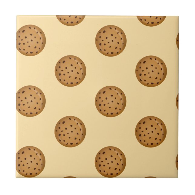 Chocolate Chip Cookie  Ceramic Tile (Front)