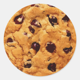 Chocolate Chip Cookie Classic Round Sticker
