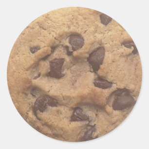 Chocolate Chip Cookie Classic Round Sticker