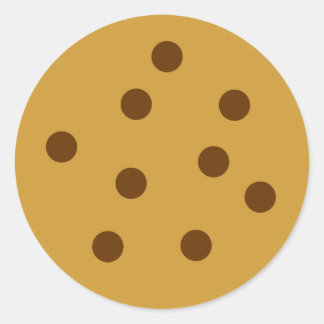 Chocolate Chip Cookie Classic Round Sticker