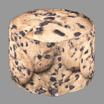 Chocolate Chip Cookie close-up Pouf