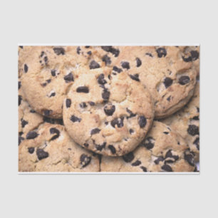 Chocolate Chip Cookie close-up Tissue Paper