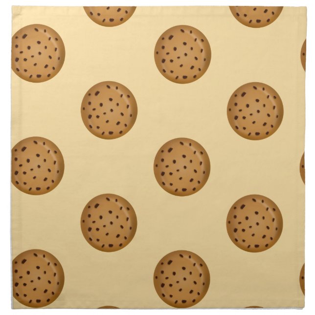 Chocolate Chip Cookie  Cloth Napkin (Front)