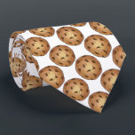 Chocolate Chip Cookie Cookies Foodie Tie<br><div class="desc">Necktie features an original marker illustration of a delicious row of fresh-baked chocolate chip cookies.</div>