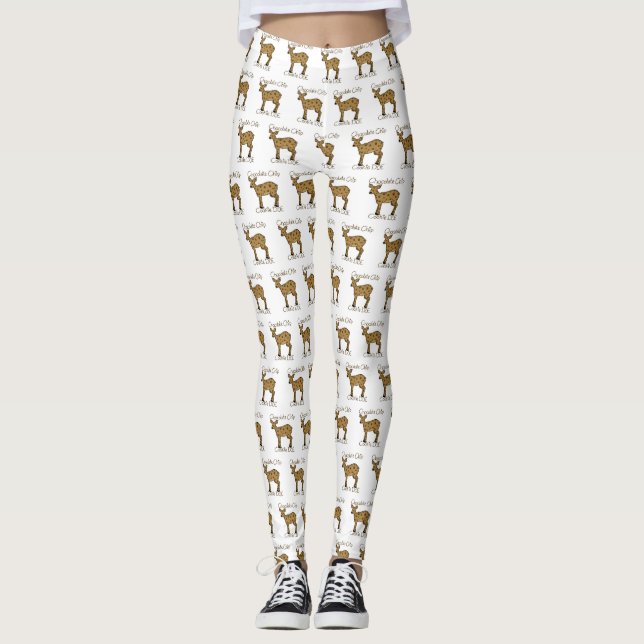 Chocolate Chip Cookie Doe Leggings (Front)