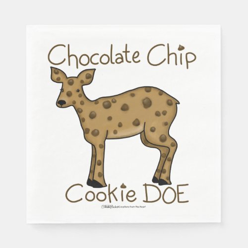 Chocolate Chip Cookie Doe Napkins