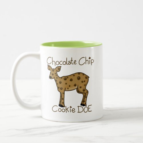 Chocolate Chip Cookie Doe Two_Tone Coffee Mug