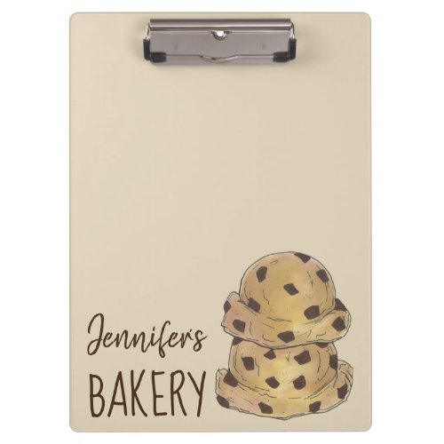 Chocolate Chip Cookie Dough Bakery Pastry Chef Clipboard
