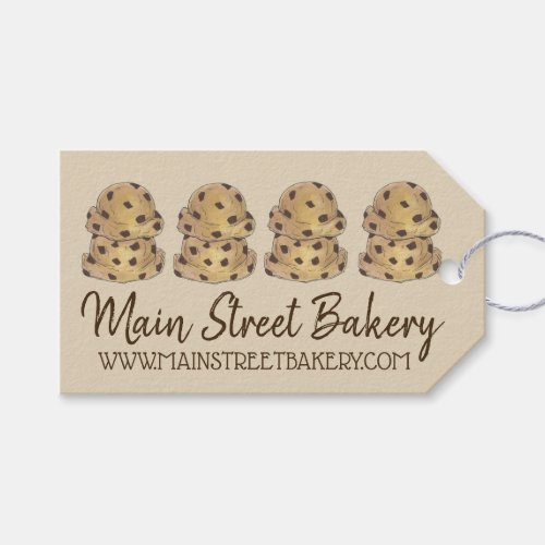 Chocolate Chip Cookie Dough Bakery Pastry Chef Gift Tags