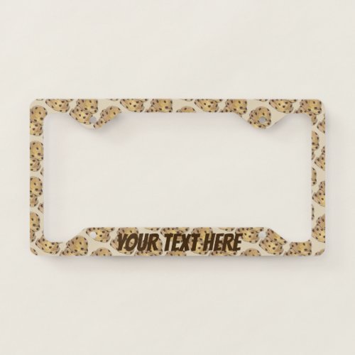 Chocolate Chip Cookie Dough Bakery Pastry Chef License Plate Frame