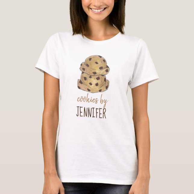 Chocolate Chip Cookie Dough Bakery Pastry Chef T-Shirt (Front)