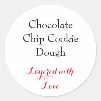 Chocolate Chip Cookie Dough label