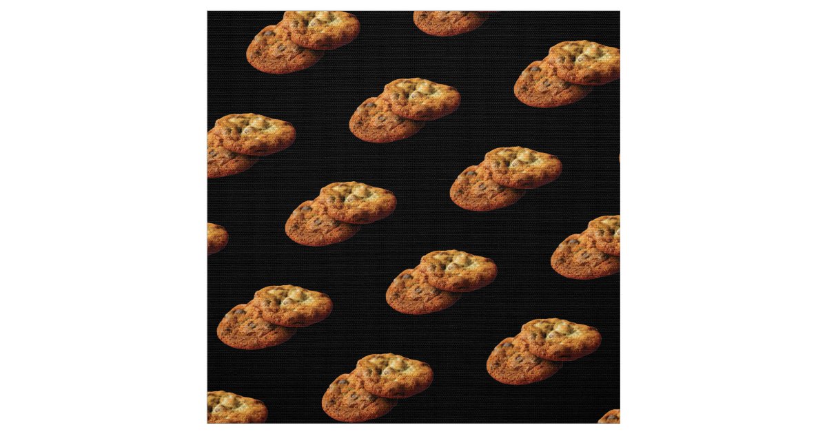 Chocolate Chip Cookie Fabric Zazzle