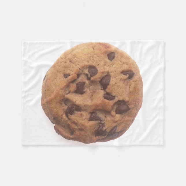 Chocolate Chip Cookie Fleece Blanket (Front (Horizontal))