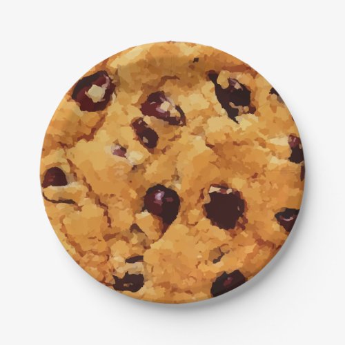 Chocolate Chip Cookie  Funny Birthday Party Paper Plates