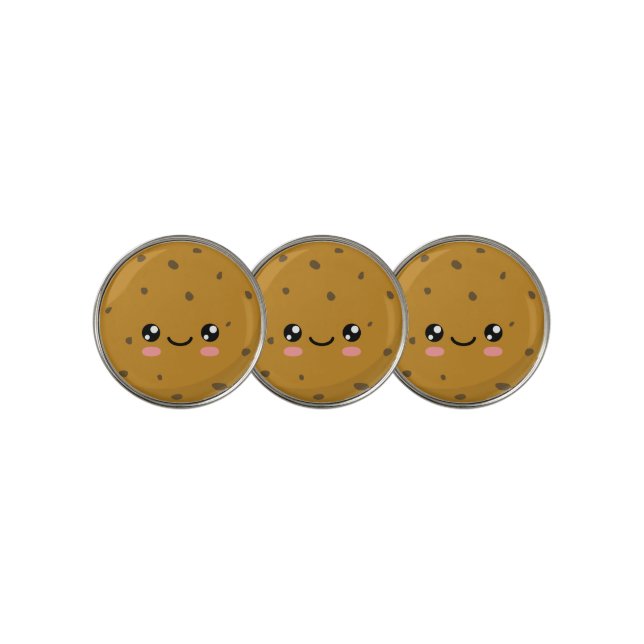 Chocolate Chip Cookie Golf Ball Marker (3 Up)