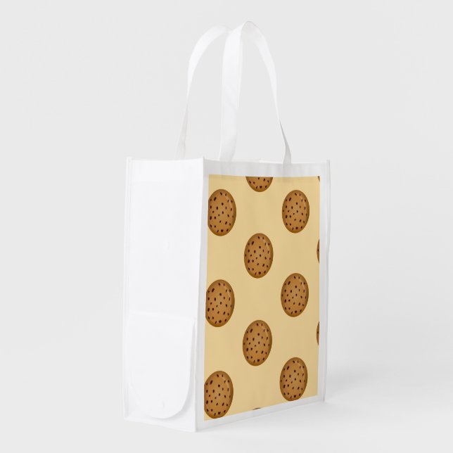 Chocolate Chip Cookie  Grocery Bag (Front Side)