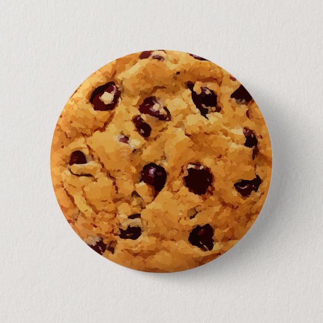 Chocolate Chip Cookie Image Button (Front)