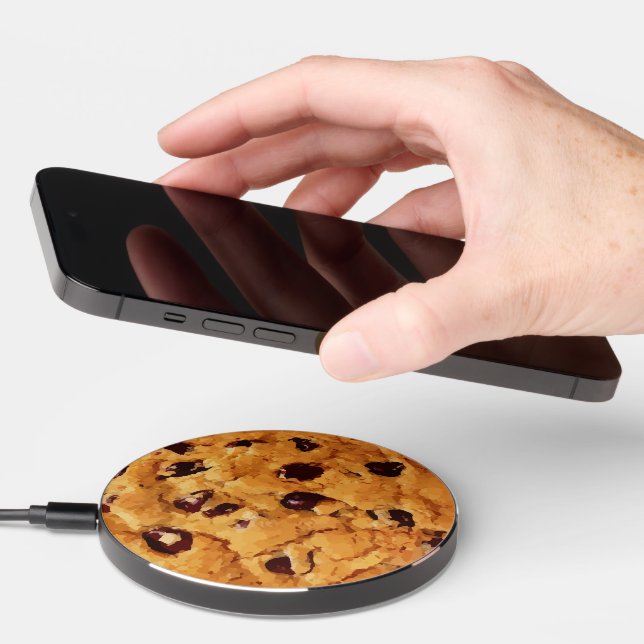 Chocolate Chip Cookie Image Wireless Charger (Hand)