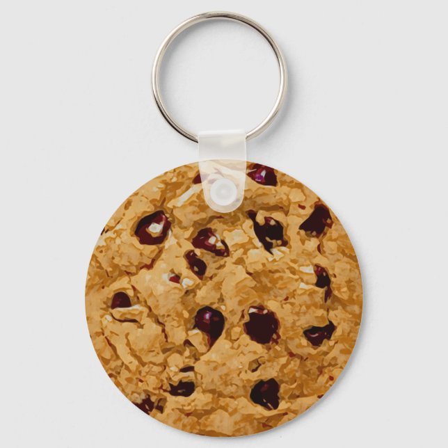 Chocolate Chip Cookie Keychain (Front)