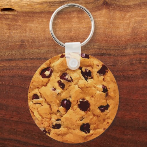 Chocolate Chip Cookie Keychain Zazzle