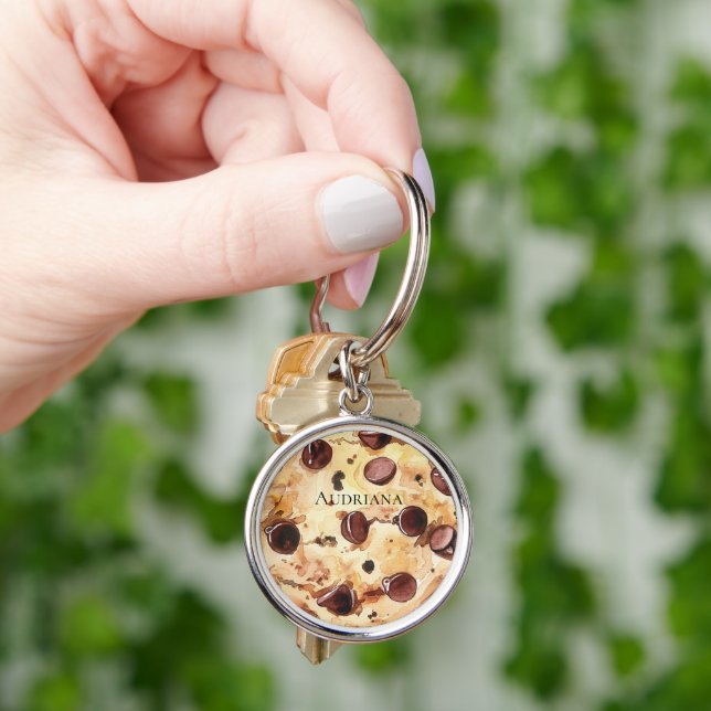 Chocolate Chip Cookie Keychain (Hand)
