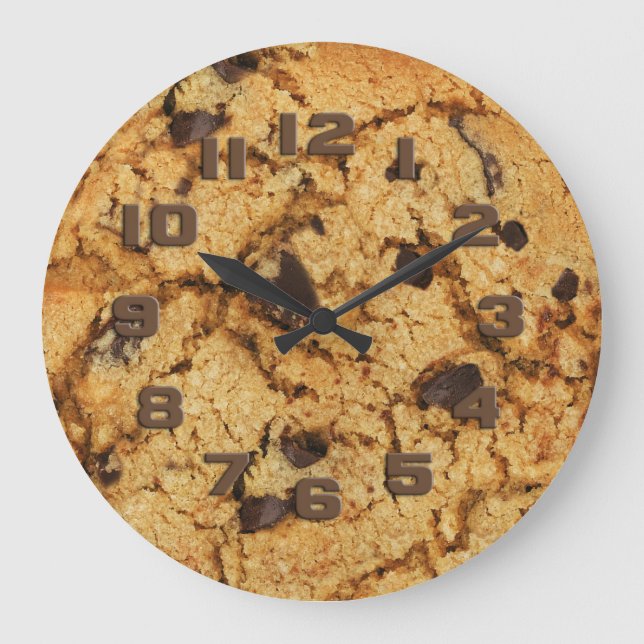 Chocolate Chip Cookie Large Clock (Front)
