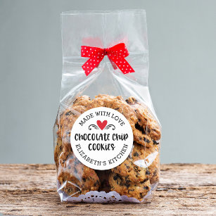 Chocolate Chip Cookie made with love Sticker