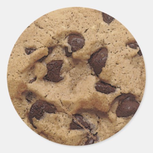 Chocolate Chip Cookie Munch Classic Round Sticker