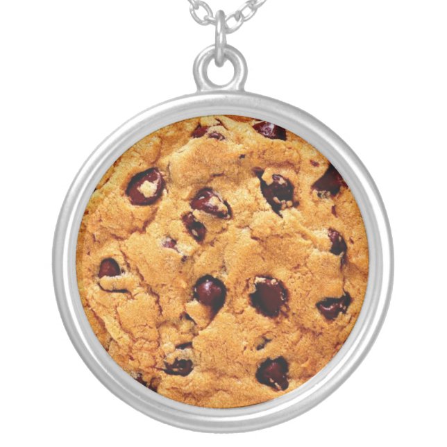 Chocolate Chip Cookie Necklace (Front)