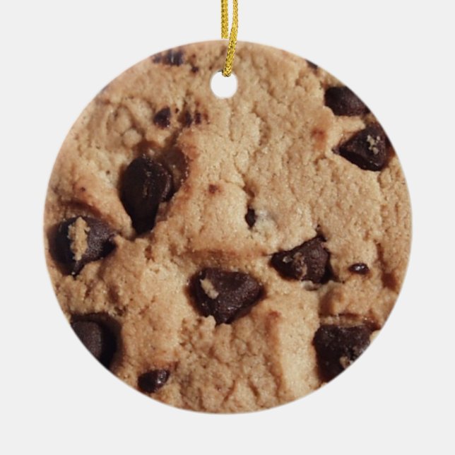 Chocolate Chip Cookie Ornament (Front)
