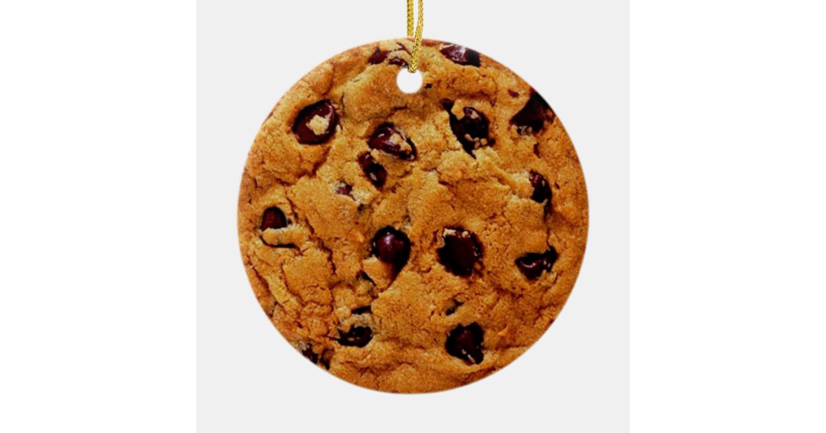 chocolate chip cookie ornament Zazzle