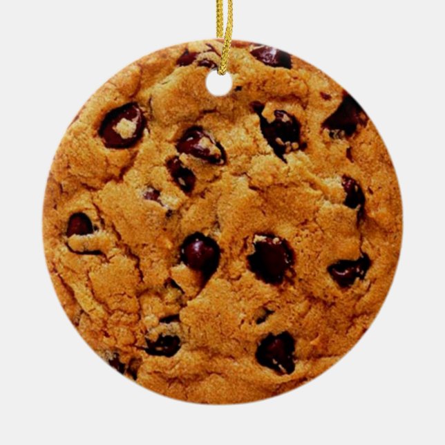 chocolate chip cookie ornament (Front)