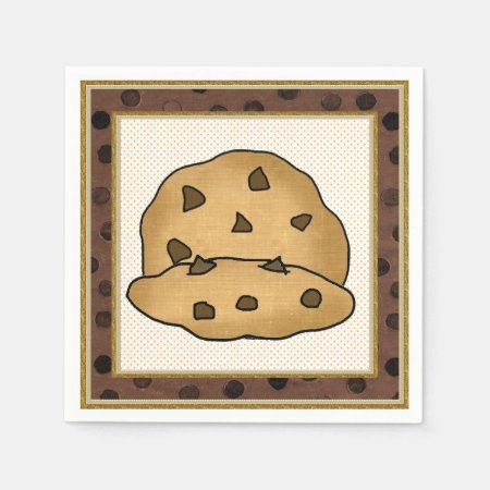 Chocolate Chip Cookie Paper Napkins