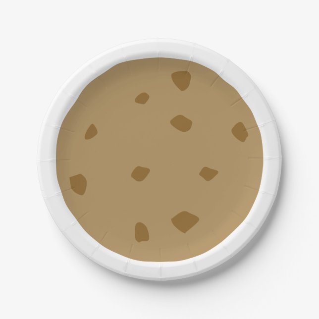 Chocolate Chip Cookie Paper Plates (Front)